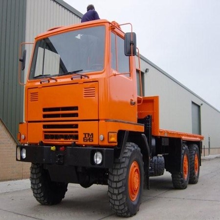 Used Bedford TM 6x6 Drop Side Cargo Truck with Atlas Crane - 11536 for sale in Good Condition